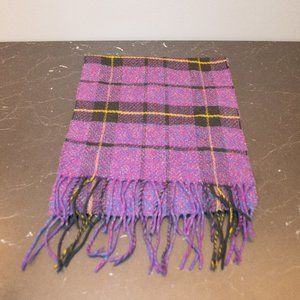 NWOT Purple Plaid Flannel Scarf.